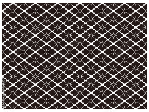 和柄・花菱・黒