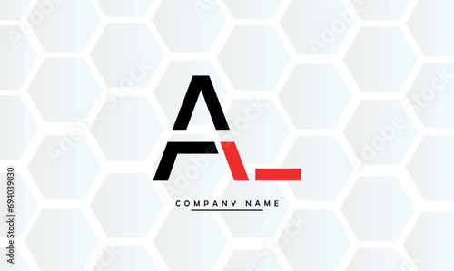 AL, LA, A, L Abstract Letters Logo Monogram