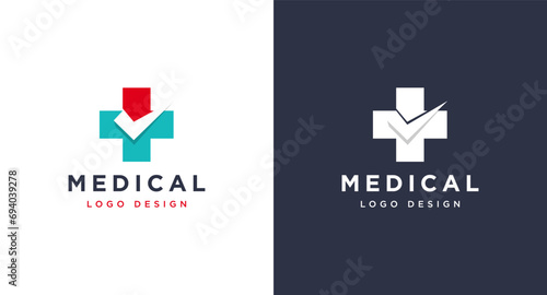 vector medical logo for health service symbol