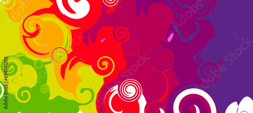 Queer illustration for your design. Rainbow illustration