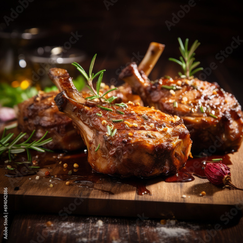 Pork shanks marinated with anise, ginger and onion, then fried to crispy crust and frozen in thick broth gourmet.