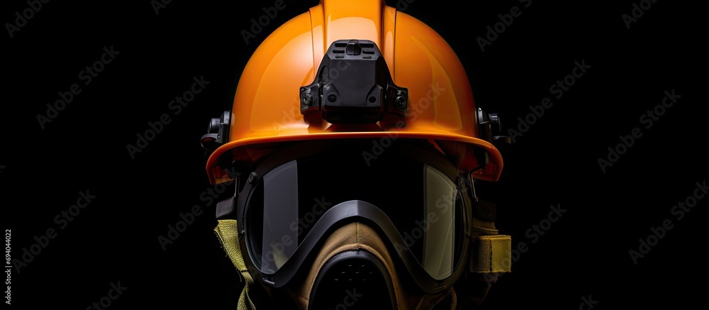 Explosive safety helmet, protection and security details. - obrazy, fototapety, plakaty 