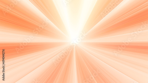 Abstract bright peach color speed lines on a white background.
