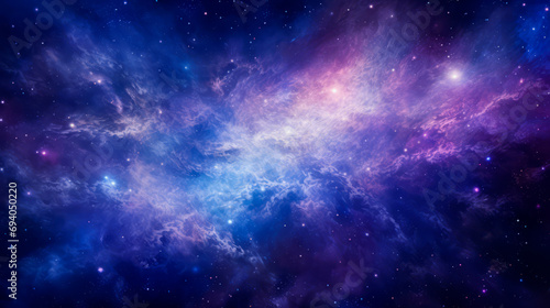 Space photo of galaxy, milky way with stars on night sky background, nebula, constellation, vast universe , sci-fi game content, horizontal banner photo
