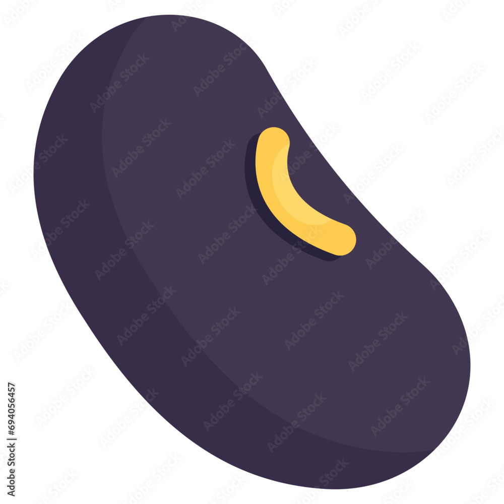 Conceptual isometric design icon of bean Conceptual isometric design icon of bean
