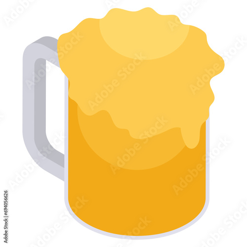 Modern design icon of beer mug