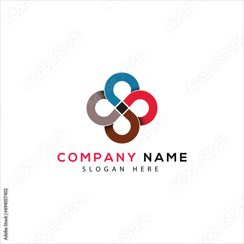 company icon in different style vector