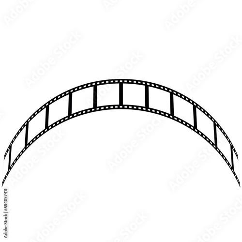 film strip frame. film tape vintage icon isolate. movies film background with flim roll. 3d flim roll