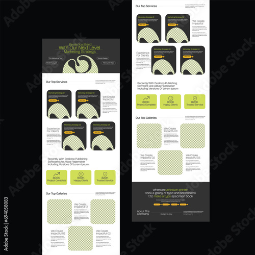 Email newsletter marketing template layout photo