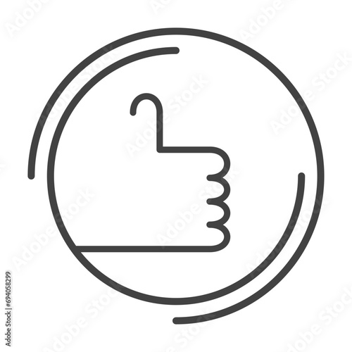 thumbs up, super cool, icon, thumb up icon. thumbs up icon. Простая круглая кнопка согласия