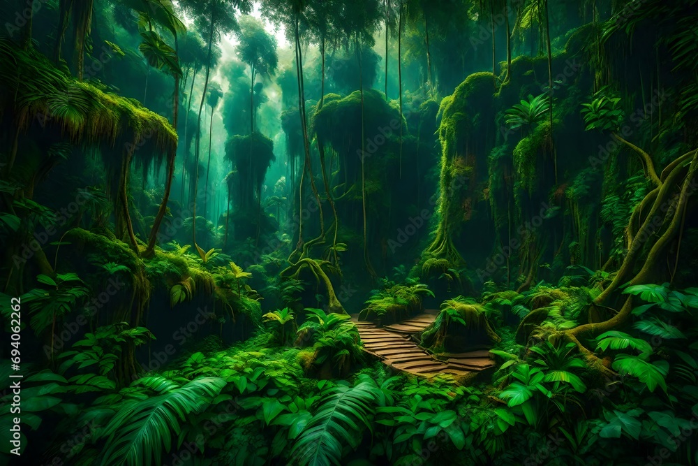 a beautifull place in jungle.