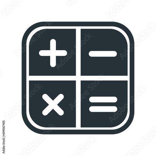 Calculator icon vector on trendy design