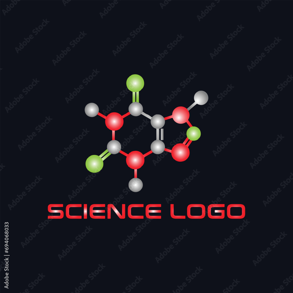 bio chemical lab logo design vector