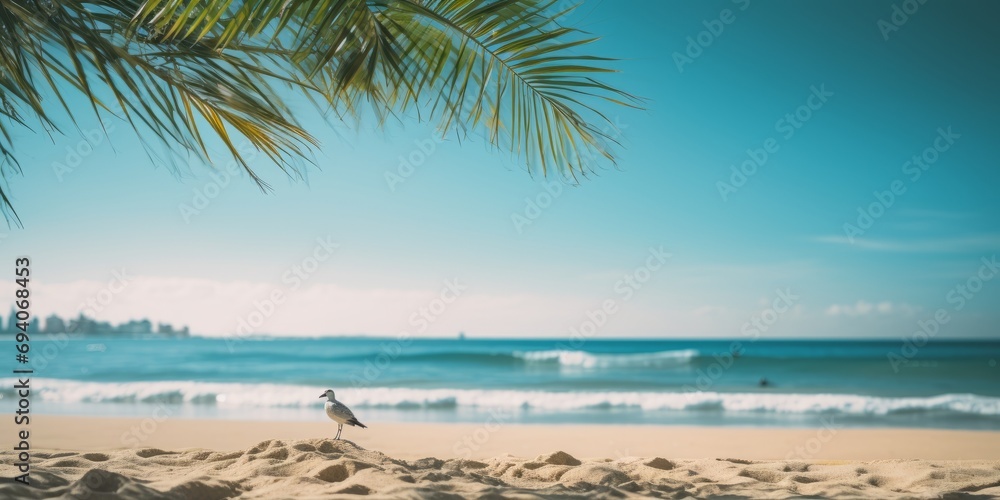 custom made wallpaper toronto digitalPalm Leaf Harmony: Shadows on a Tropical Shoreline