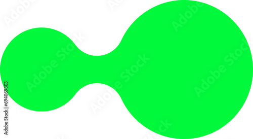 Y2K Element. Retro futuristic shape.