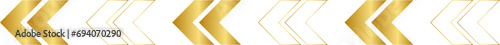 Gold Arrow Line Y2K Element. Retro futuristic shape.