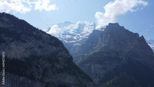 Aerial view of Lauterbrunnen, Switzerland