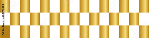 Gold Finish Line Y2K Element. Retro futuristic shape.