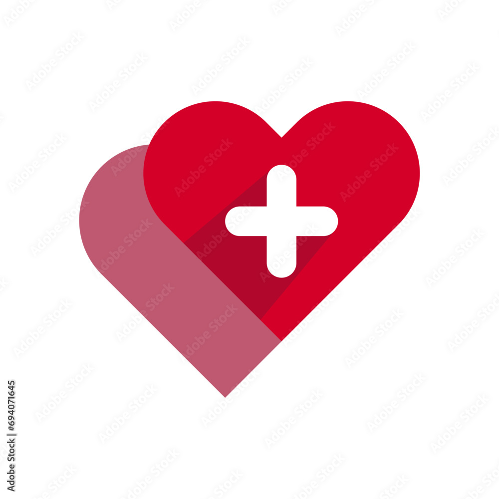 Obraz premium healthcare logo, hospital emblem, heart symbol, medical symbol