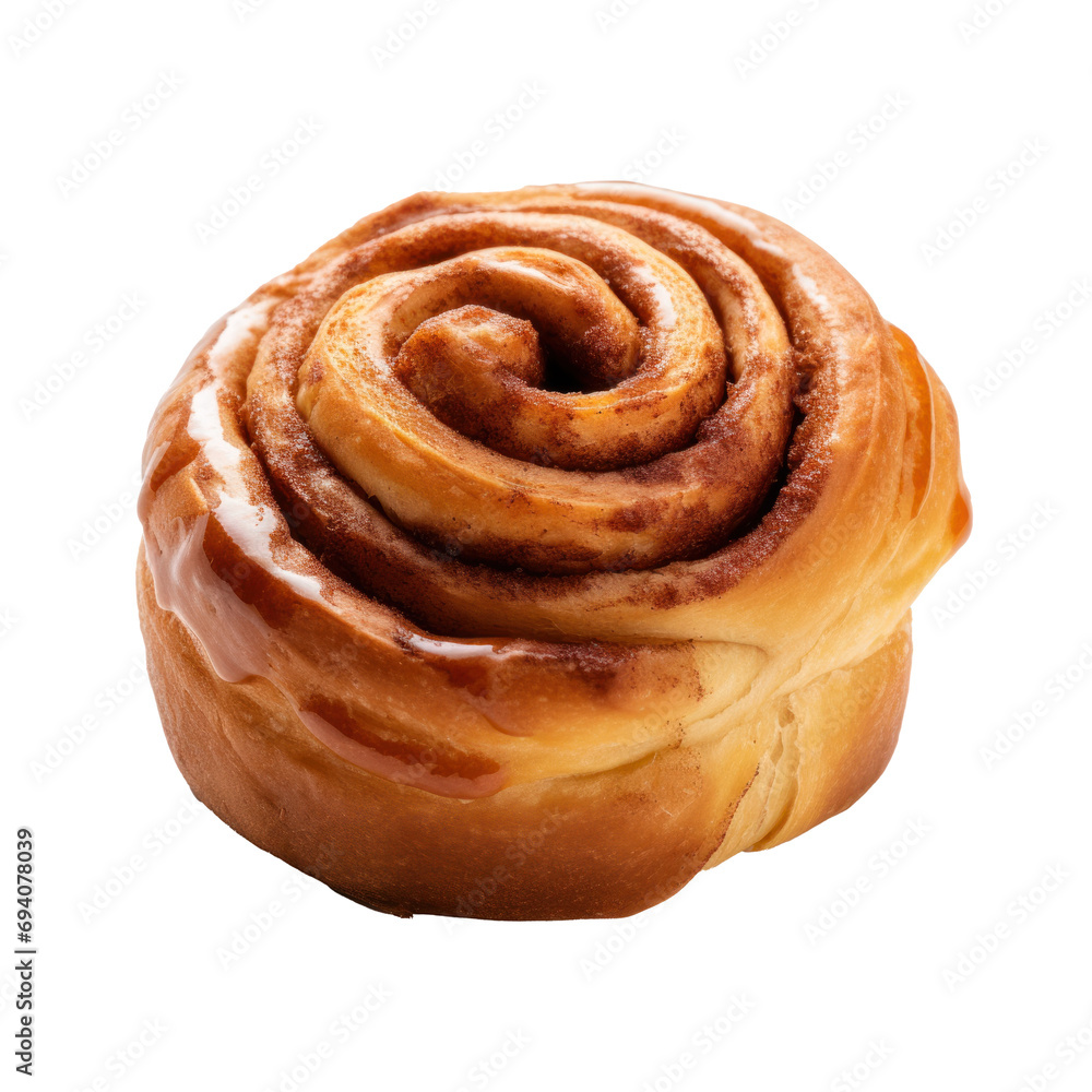Cinnamon roll bun isolated on transparent background. Cinnamon roll bun isolated on transparent background.