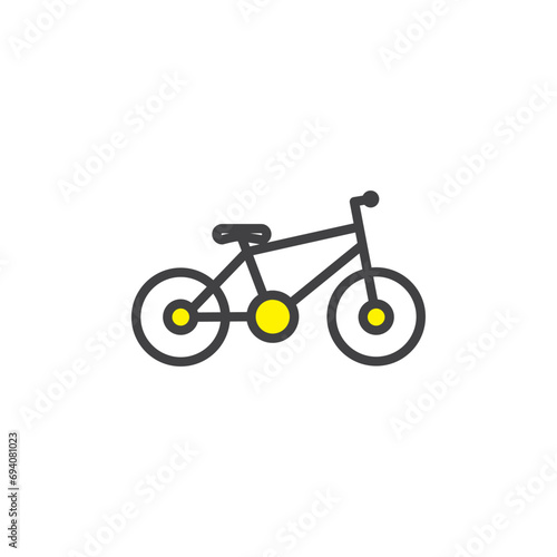 tricycle icon. sign for mobile concept and web design. Outline vector icon. Symbol, logo illustration. Vector graphics