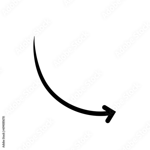 Hand drawn arrow vector