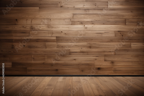 Empty wood background for product display Ai generated