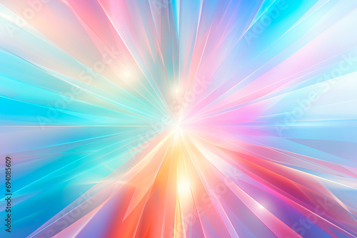 Explosión de Color: Abstracto de Líneas Radiales con Brillos de Cristal