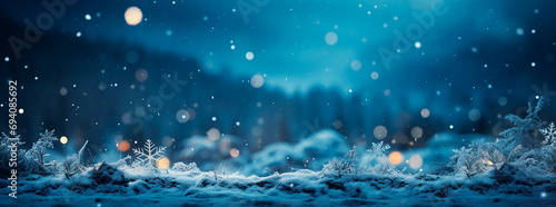 Maravilla Invernal: Copos de Nieve Danzando en el Aire Frío