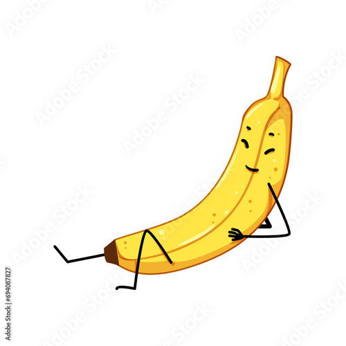 cute fruit vegetable character cartoon. face tomato, banana healthy, cucumber apple cute fruit vegetable character sign. isolated symbol vector illustration