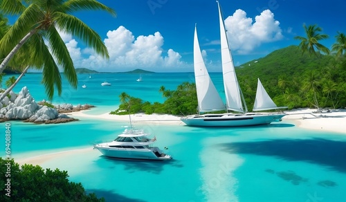 yacht on the sea © VirtualVision Landsl