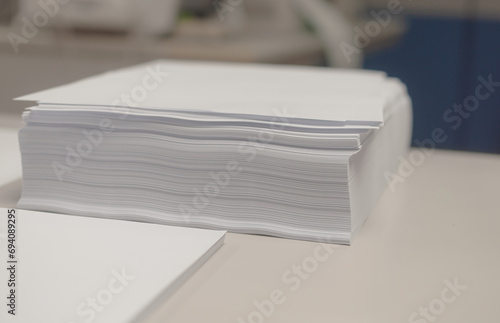 pile of white paper