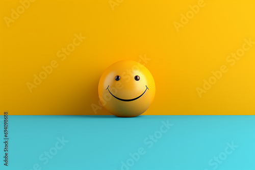 A smile face emoji happy and full of joy