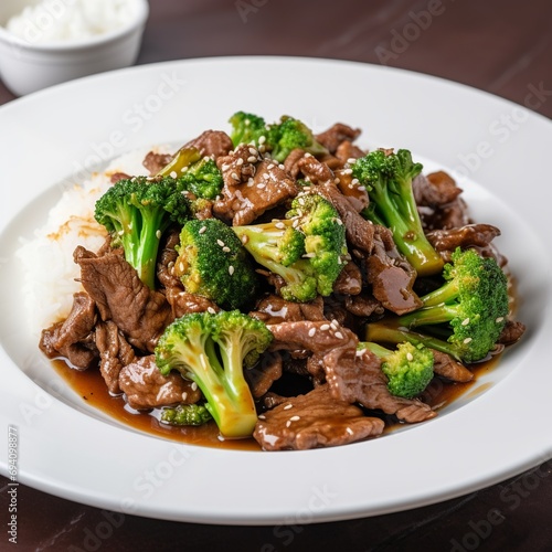 Beef and Broccoli Stir-Fry: Minimalist Style Culinary Art