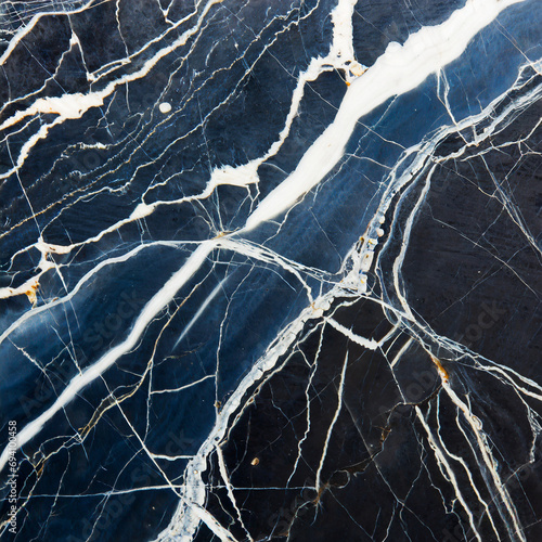 Black marble stone surface for decorative works or texture