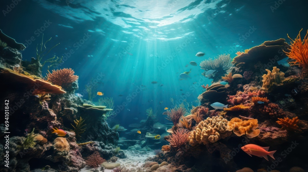 Underwater world of the ocean
