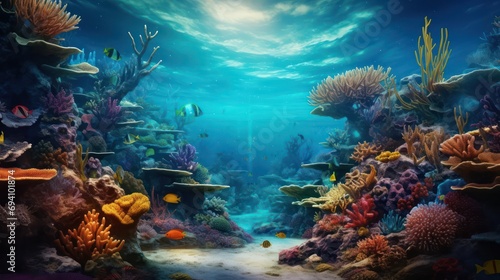 Underwater world of the ocean