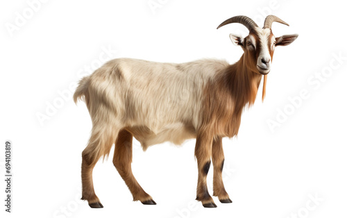 Dairy Wonder Goat Isolated on Transparent Background PNG.