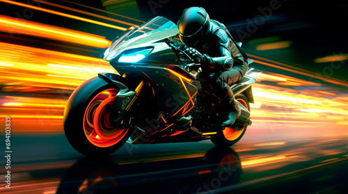 sport motorbike speeding © oscargutzo