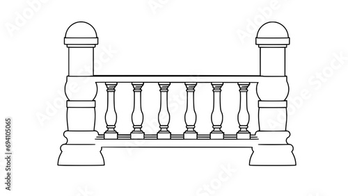 Balustrade 2D Renders