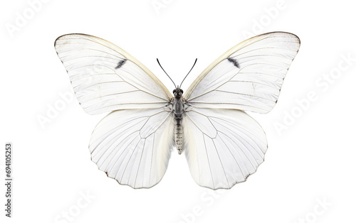 Small White Elegance Butterfly Isolated on Transparent Background PNG. © Faizan