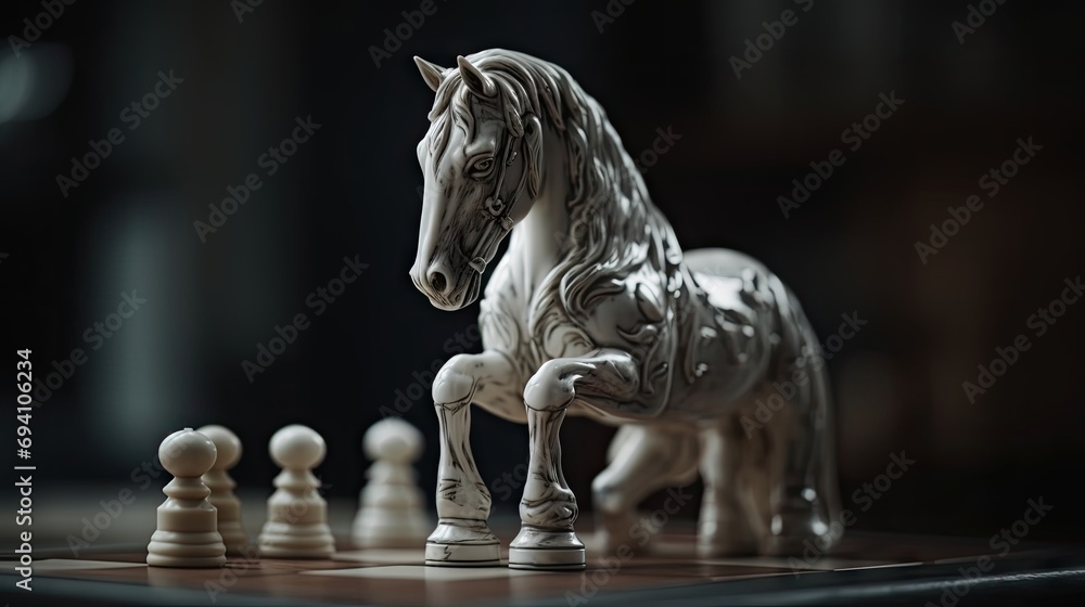 Illustration of various chess pieces Illustration of various chess pieces