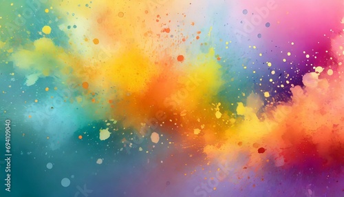 ai gradient vibrant color splash on background