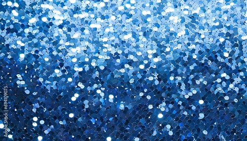 sparkling shimmering blue sequin background banner