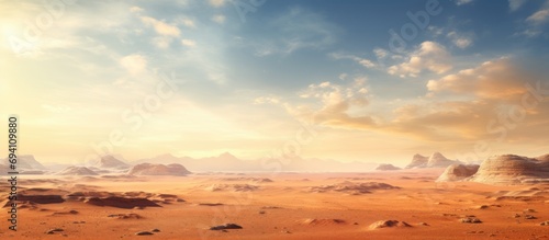 Vast desert in Africa.