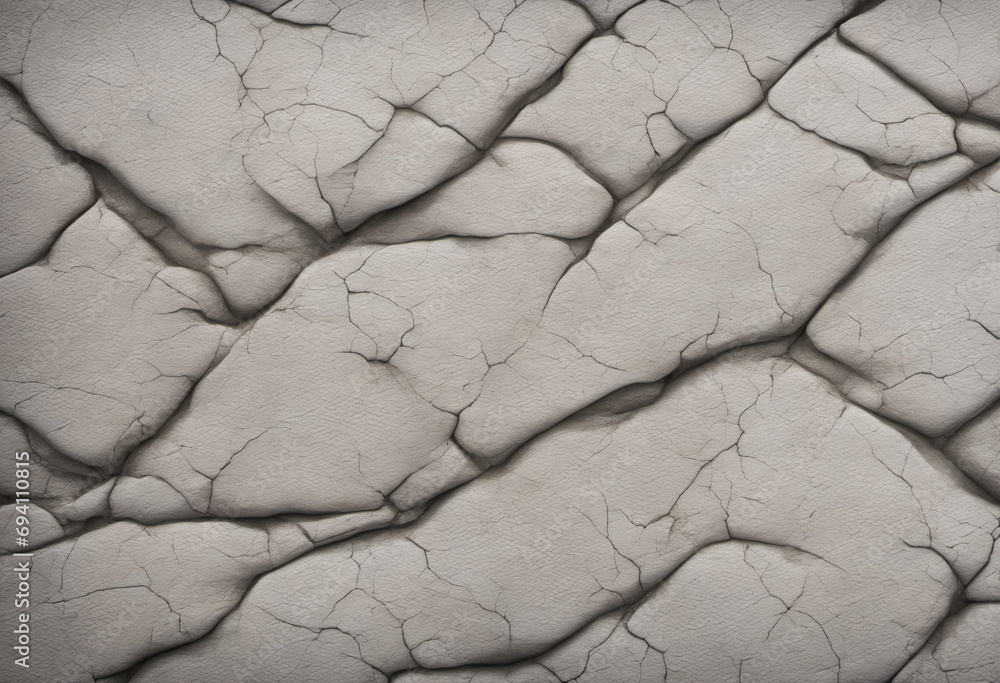 White rock texture. Gray stone background. Grunge background. Rough rocky surface with cracks.