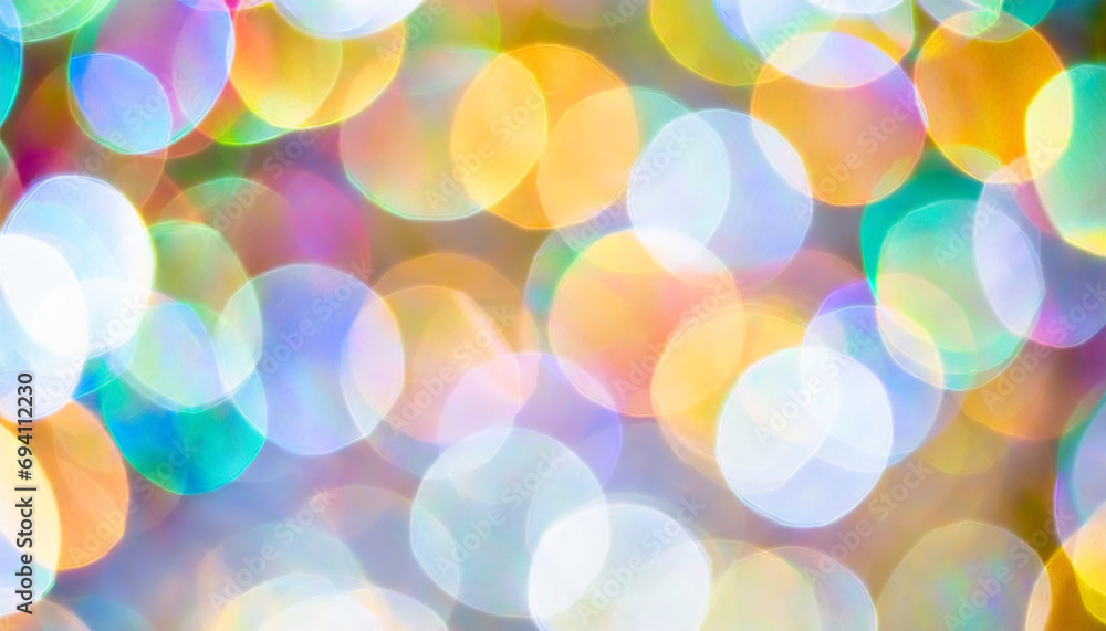 Defocused colorful circles of light for background