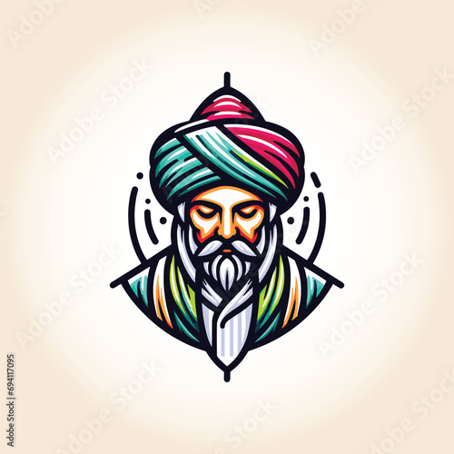 imaginative portrait of a  Sufi devoted to God