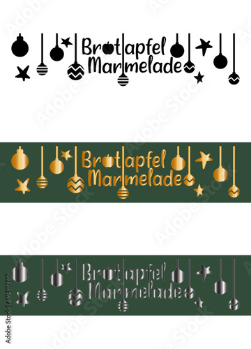 bratapfel marmelade - plottervorlage