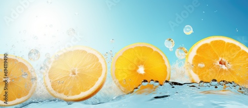 Refreshing citrus beverage for summer
